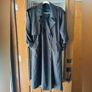 London Fog Charcoal Trench Coat
